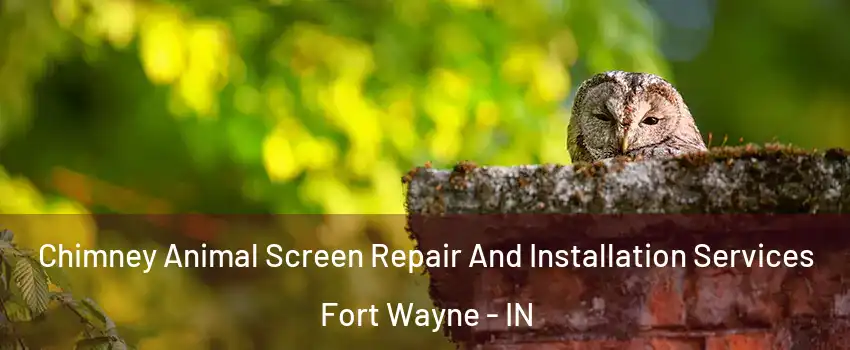  Chimney Animal Screen Repair And Installation Services Fort Wayne - IN