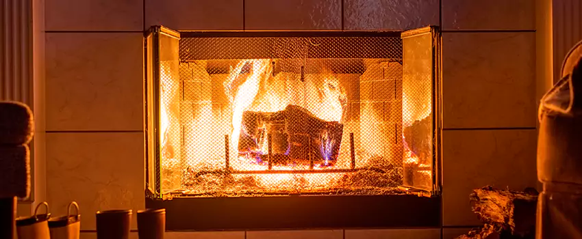 Mendota Hearth Landscape Fireplace Installation in Fort Wayne, Indiana
